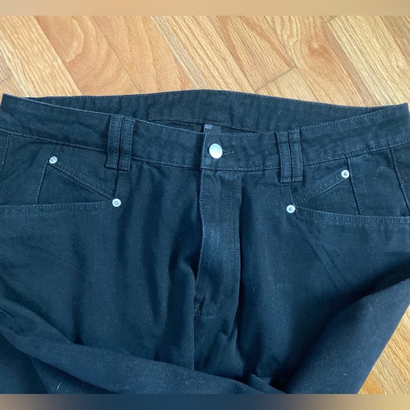 Cider Denim High Waist Wide Leg  Black Jeans, XL, NWOT - Picture 7 of 8
